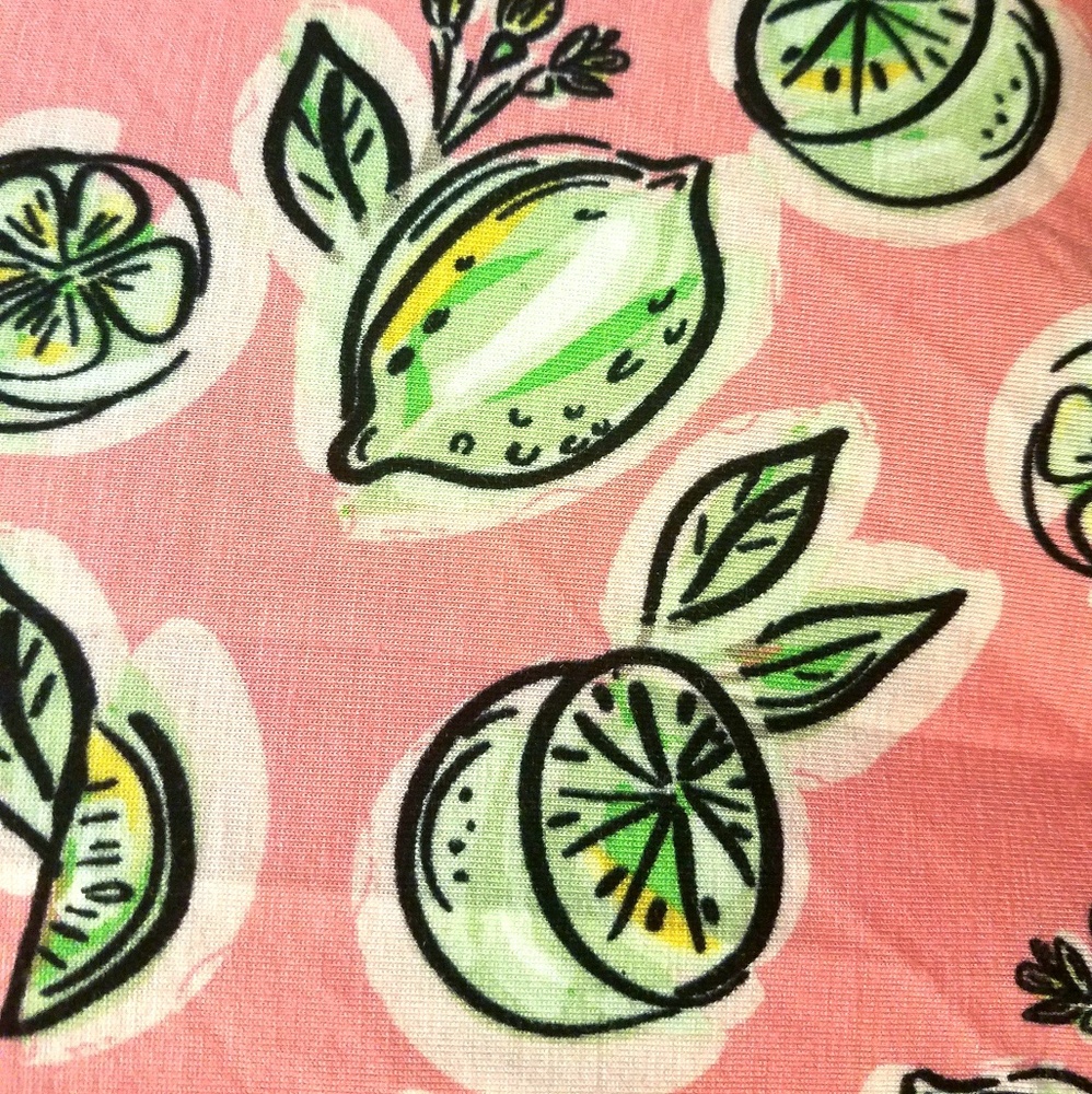XL Cable & Gauge Lime Print Trapeze Flounce Tank - Picture 6 of 7